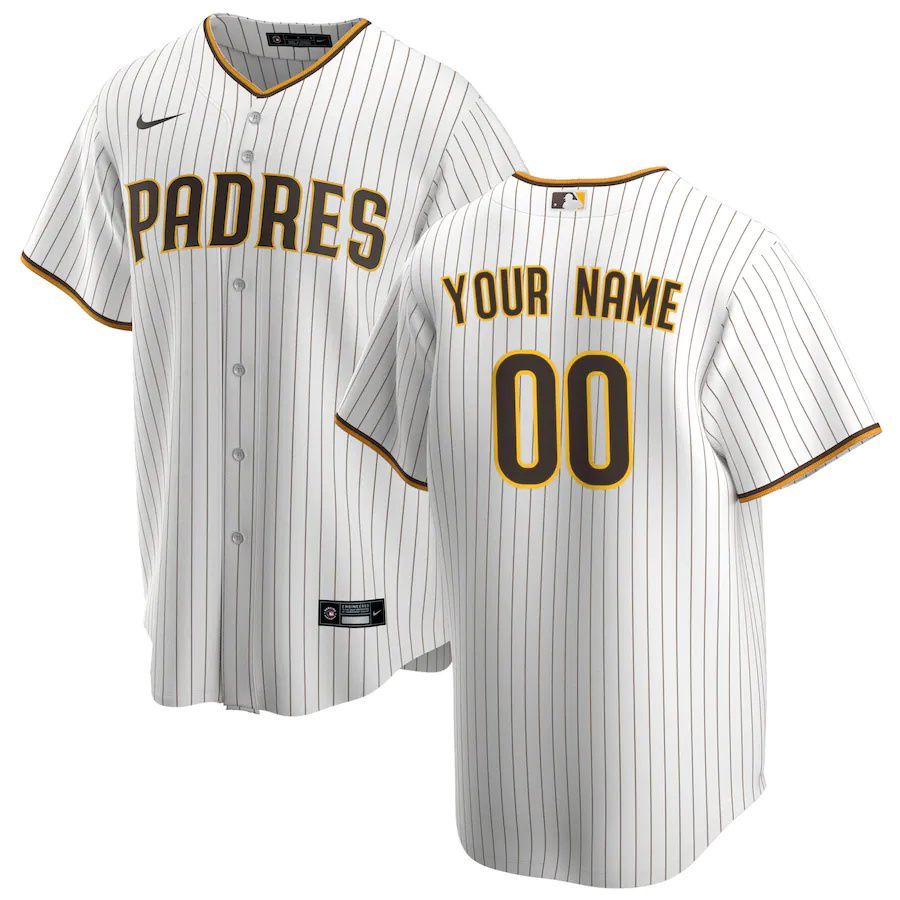 Youth San Diego Padres Nike White Replica Custom MLB Jerseys